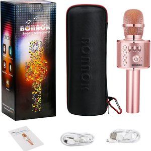 Karaoke Microphone Rose Gold